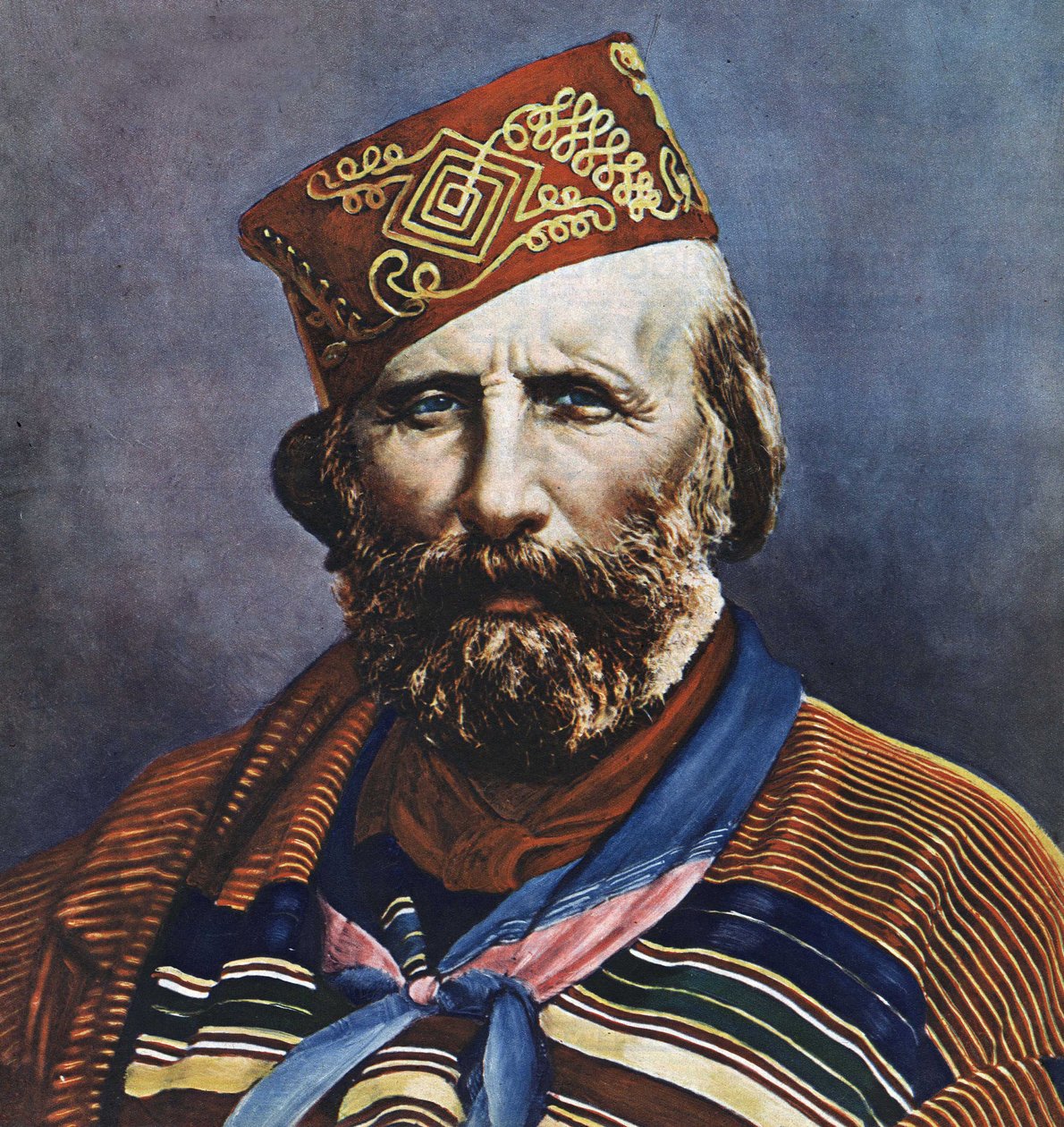 Giuseppe Garibaldi (1807-1882), İtalyan politikacı portresi. by Italian School