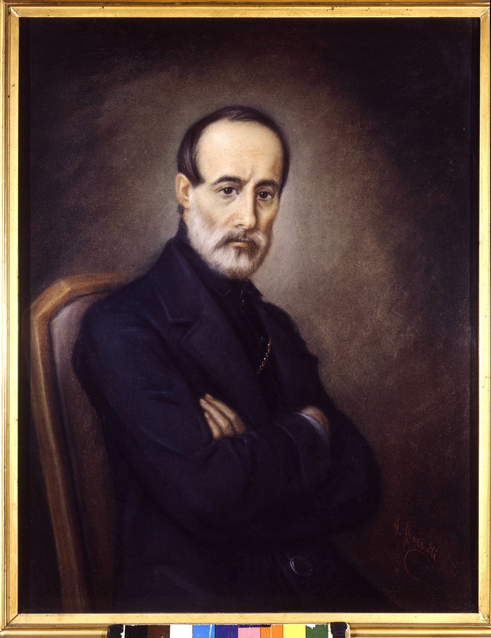 Giuseppe Mazzini'nin Portresi (1805 veya 1808 - 1872). 19. yüzyıl resmi. Risorgimento Müzesi. Milano by Italian School