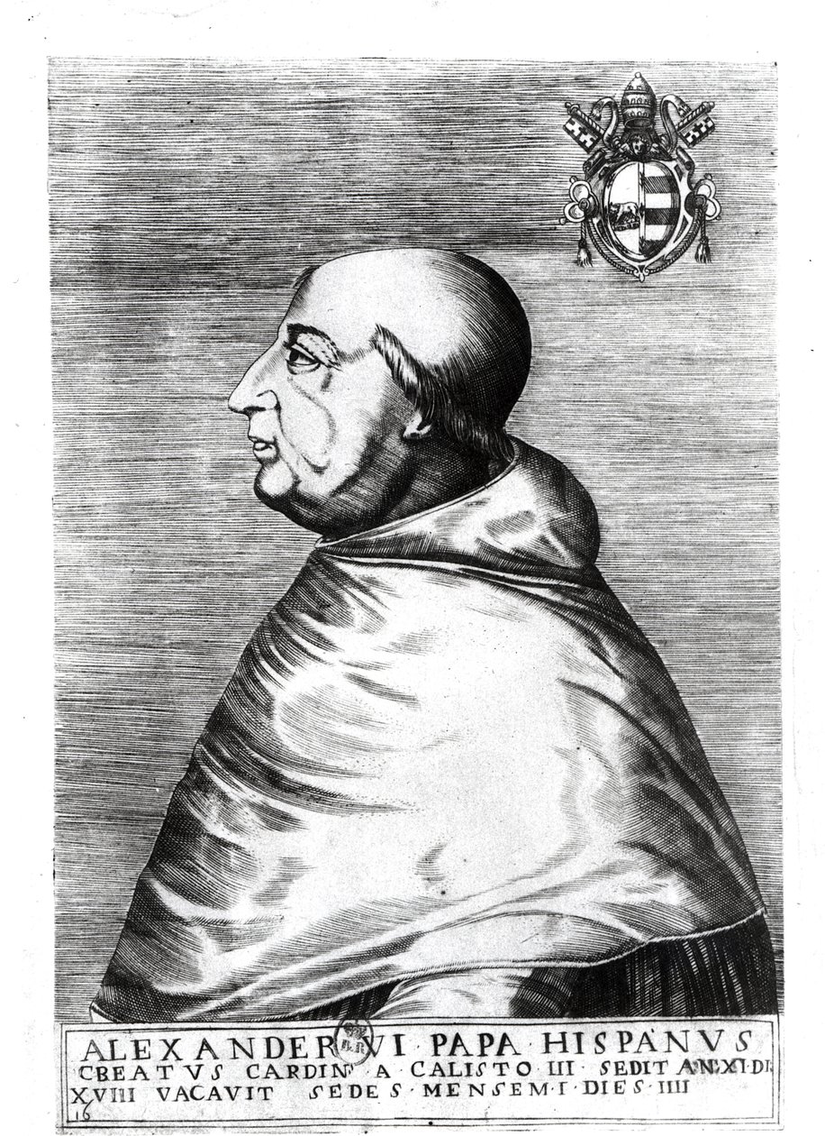 Papa Alexander VI (1492-1503) portresi 16.-17. yüzyıl by Italian School