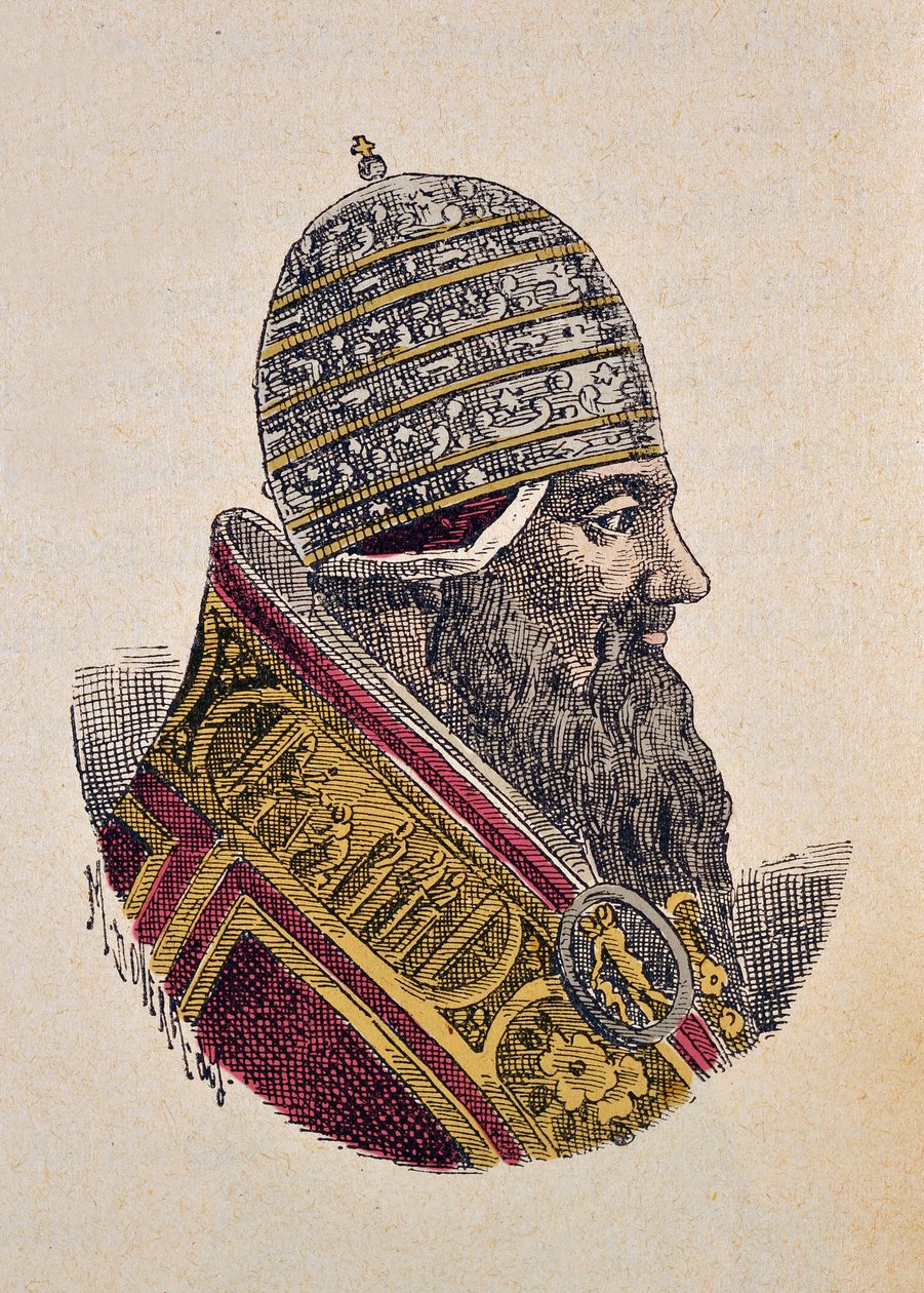 Jules III'ün Portresi (julius veya Iulius veya Giulio)( pape de 1550 ve 1555) by Italian School