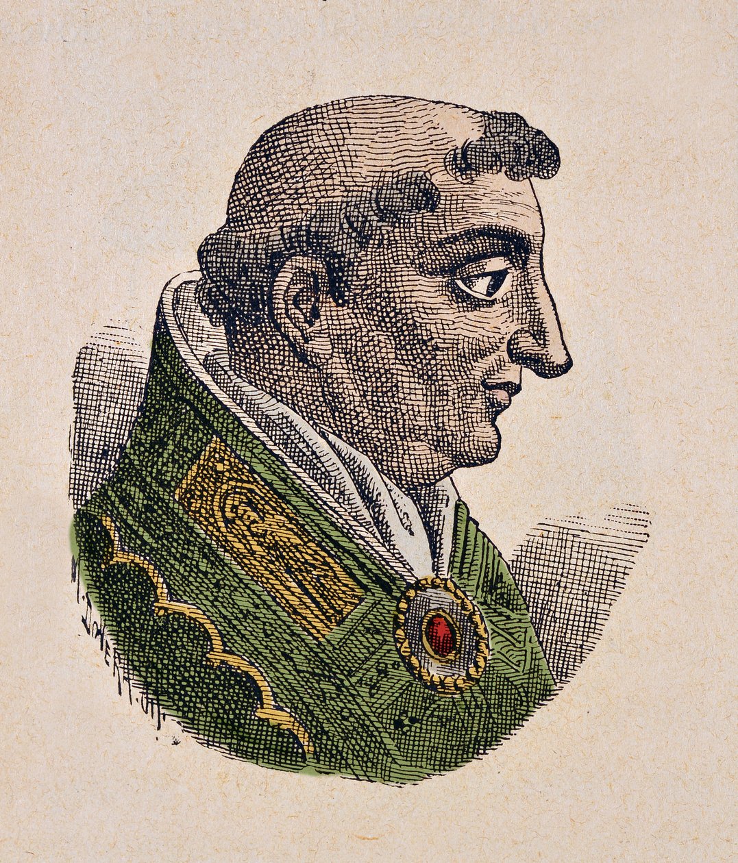 Papa IV. Benoit'in Portresi (Benedetto, Benedict veya Benedictus) (900-903) by Italian School