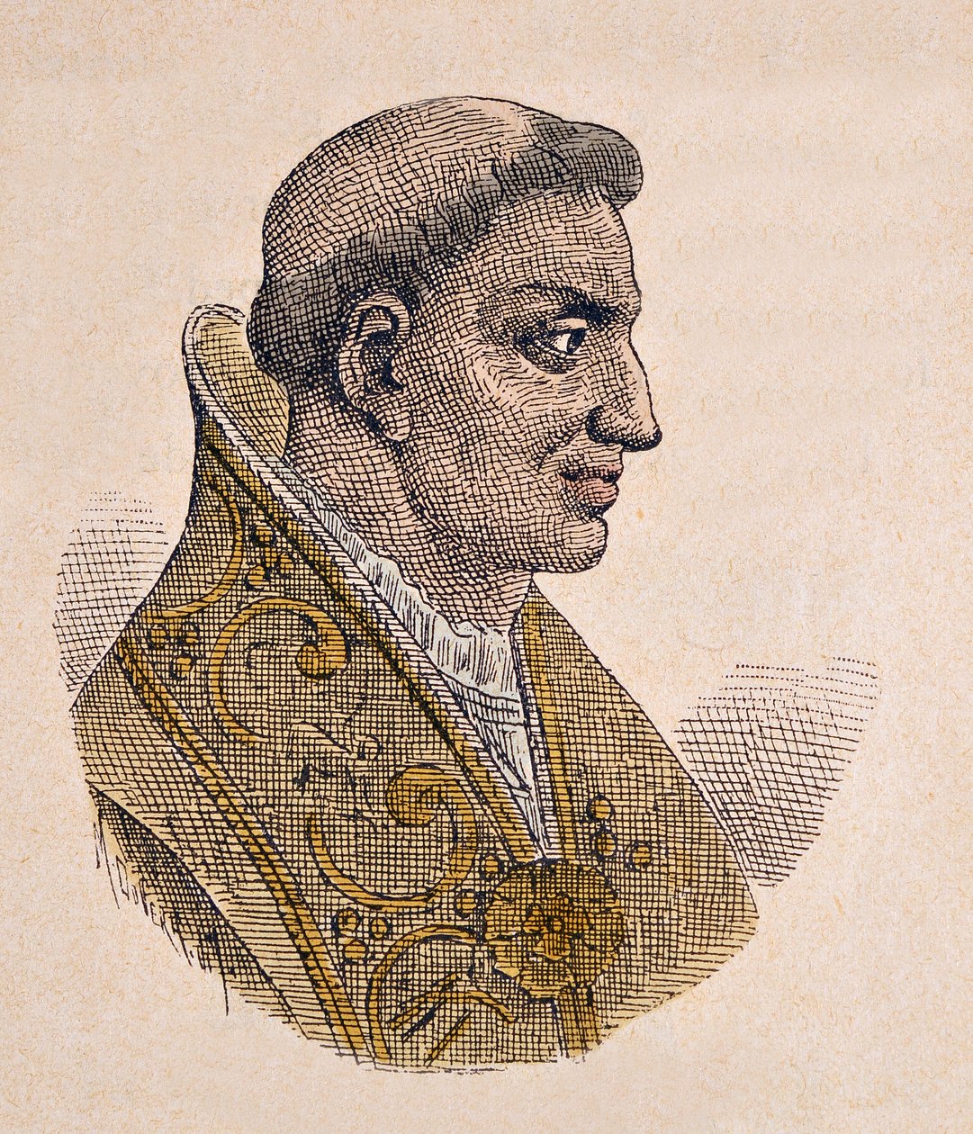 Papa Etienne II'nin Portresi (Stephen, stefano veya Stephanus) (752-757) by Italian School