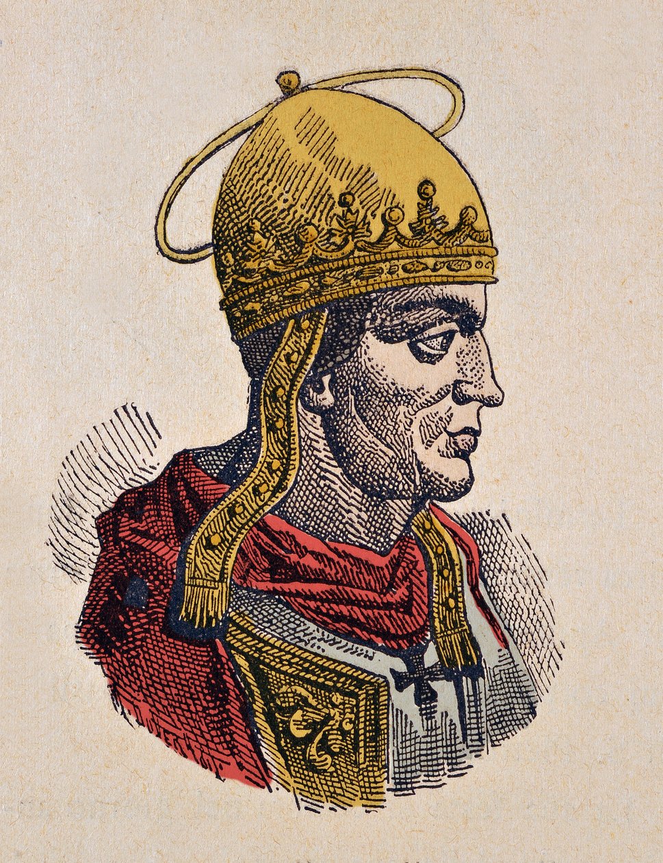 Papa Hilaire'in Portresi (Hilarius veya Hilarus, Hilary veya Ilario) (461-468) by Italian School