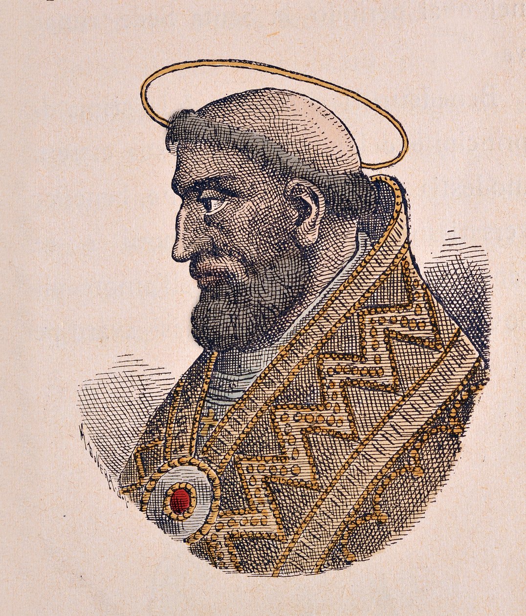 Papa II. Leon'un Portresi (Leone veya Leo) (682-683) by Italian School