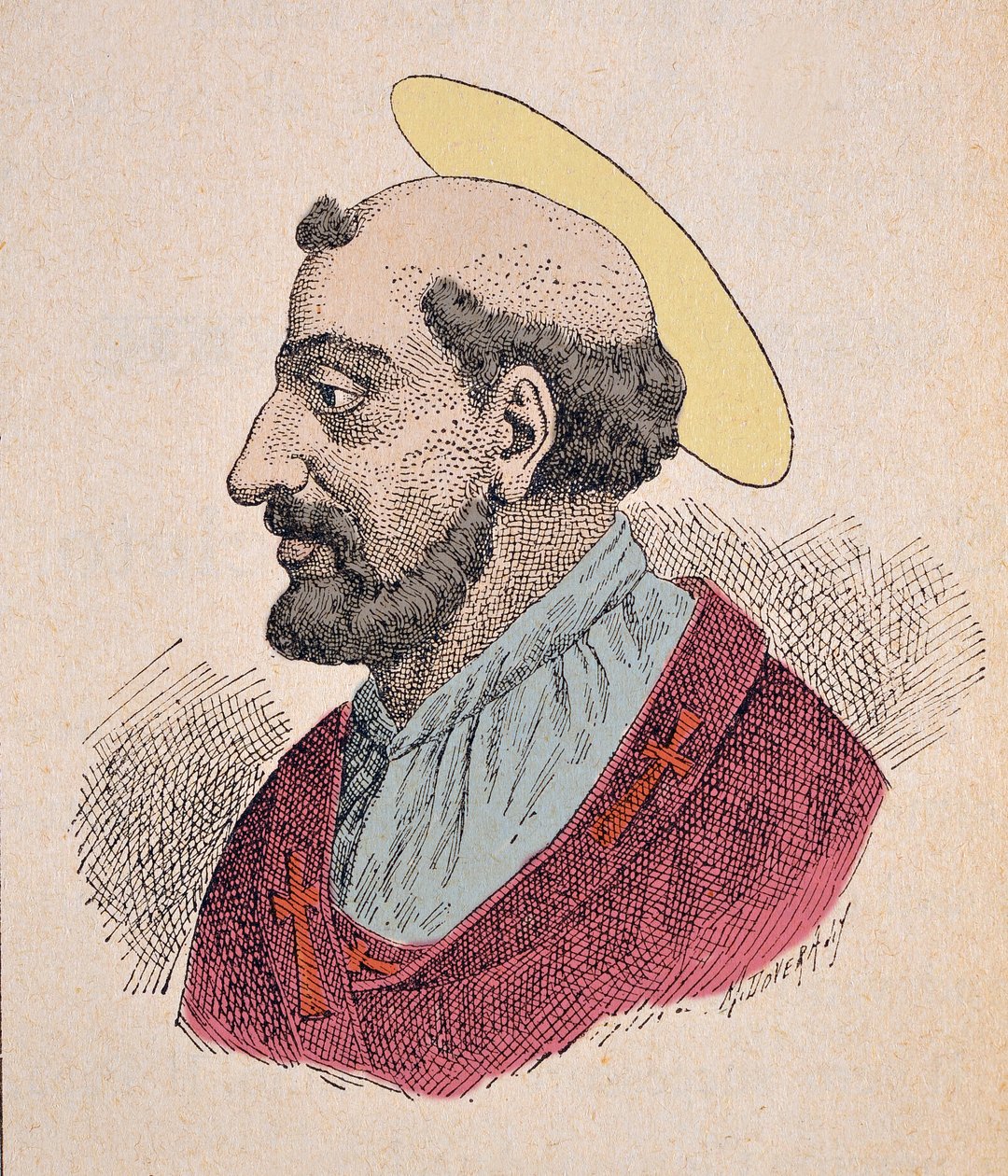 Papa Lin'in Portresi (Linus veya Lino) (67-76) by Italian School