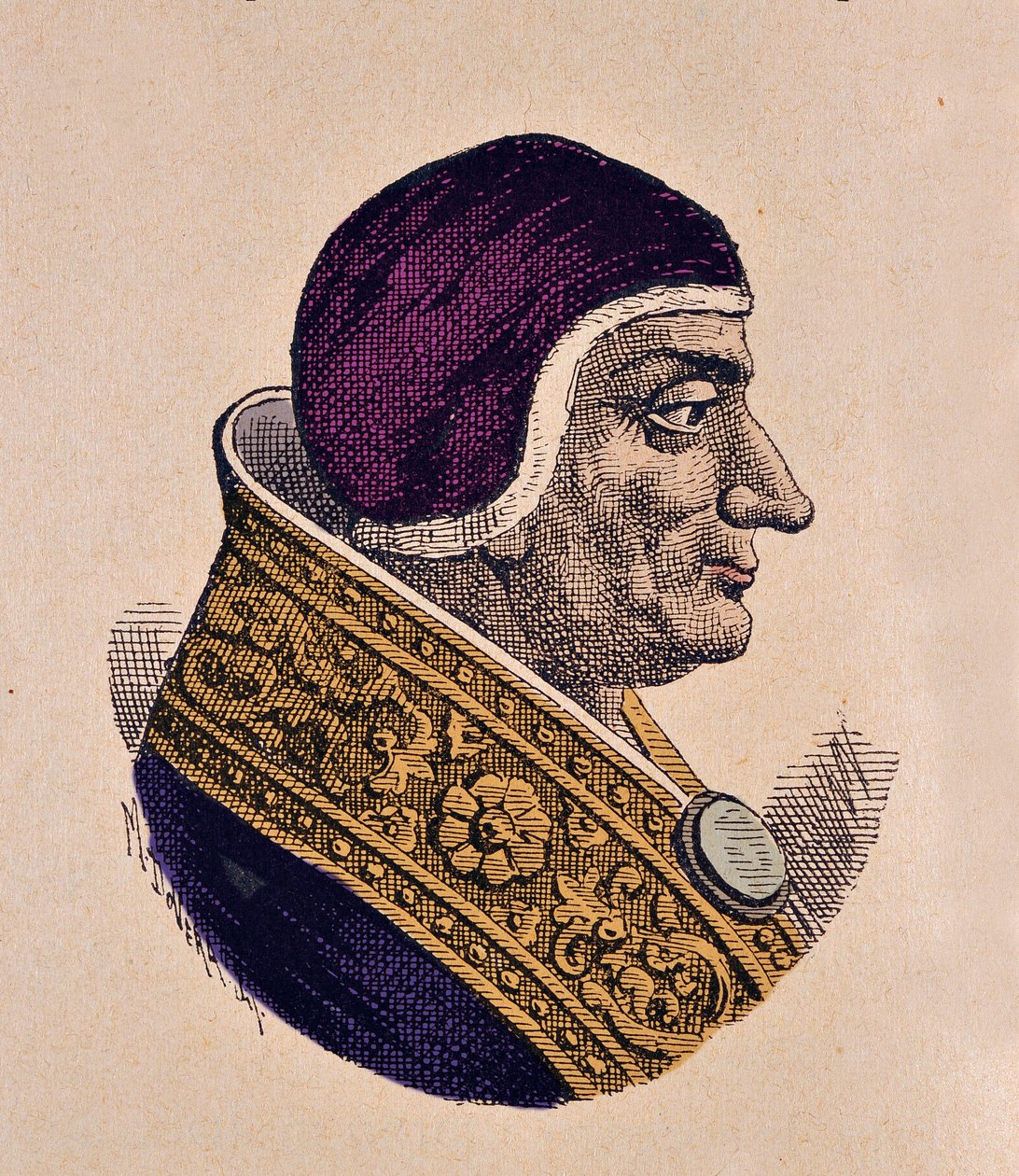 Papa II. Lucius'un Portresi (Lucius II) (1144-1145) by Italian School