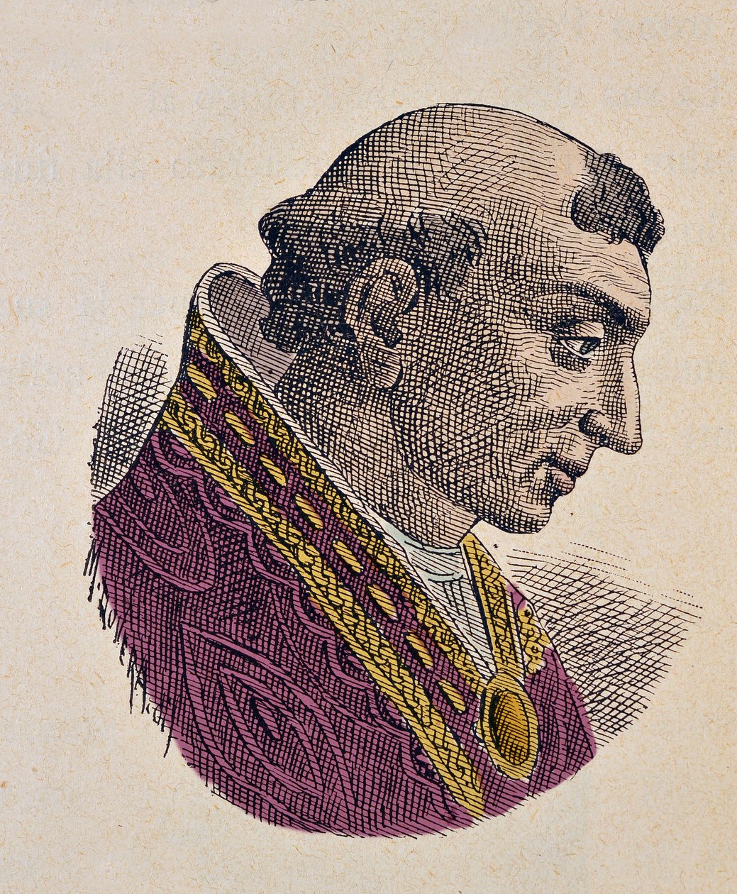 Roma Papasının Portresi (Romano, Romanus) (897) by Italian School
