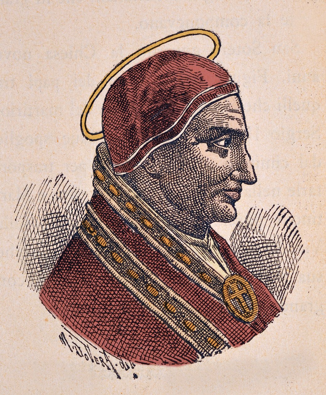 Papa Soter'in Portresi (Sotero veya Soterius) (yaklaşık 166-175) by Italian School