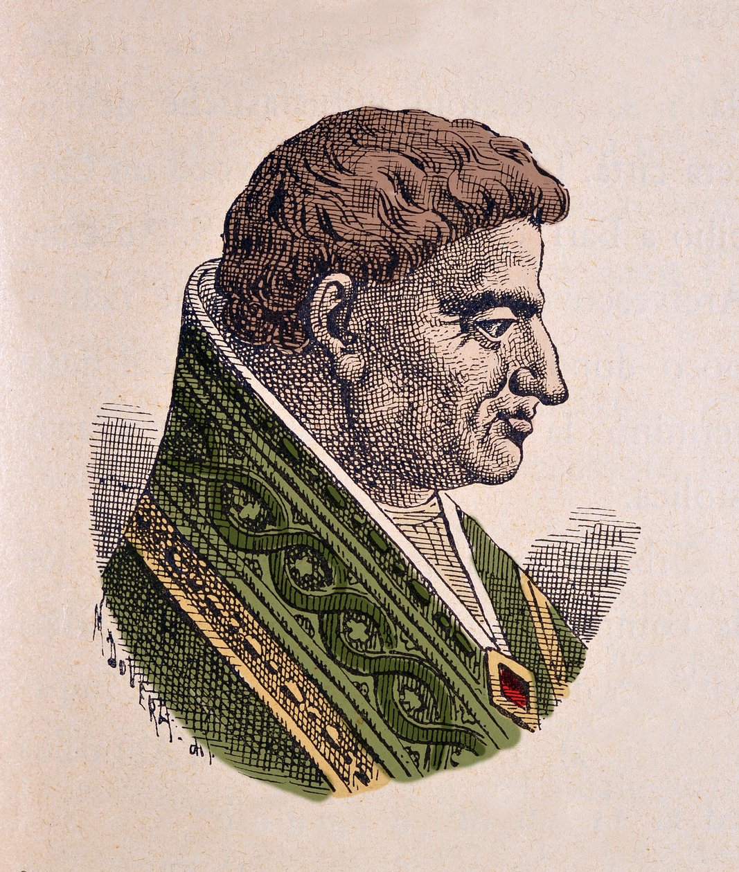 Papa II. Victor'un Portresi (Vittore) (1086-1087) by Italian School