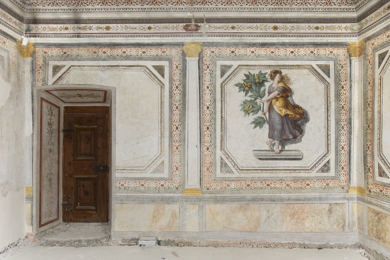 Müzik Odası (fresk) by Italian School