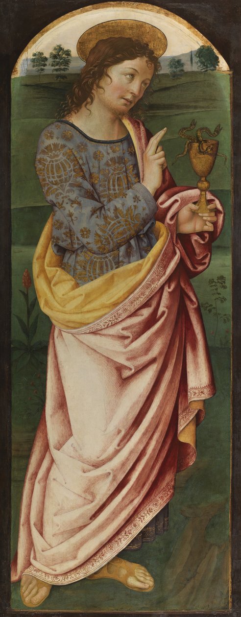 Aziz John the Evangelist, c.1470-90 (panelde tempera) by Italian School