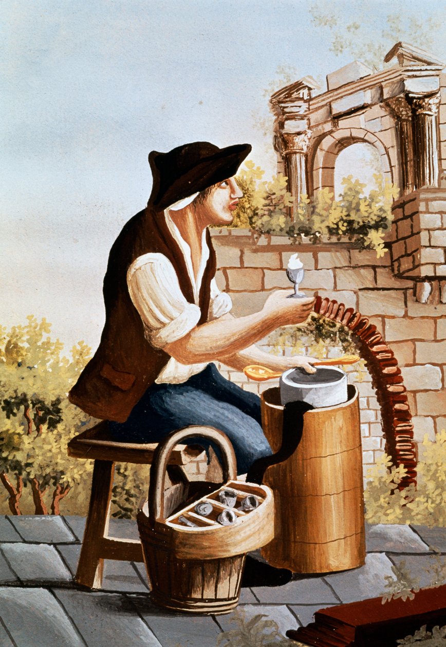 Şerbet satıcısı, baskı, İtalya by Italian School