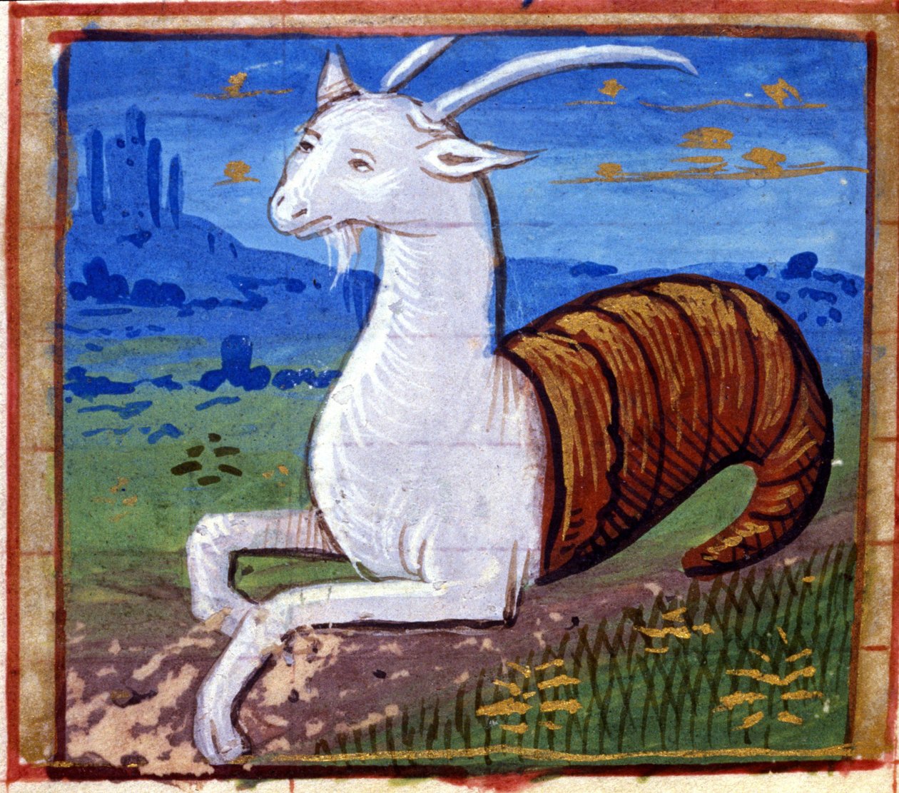 Oğlak Burcu. İtalyan Burç, 15. yüzyılın ortalarında. by Italian School