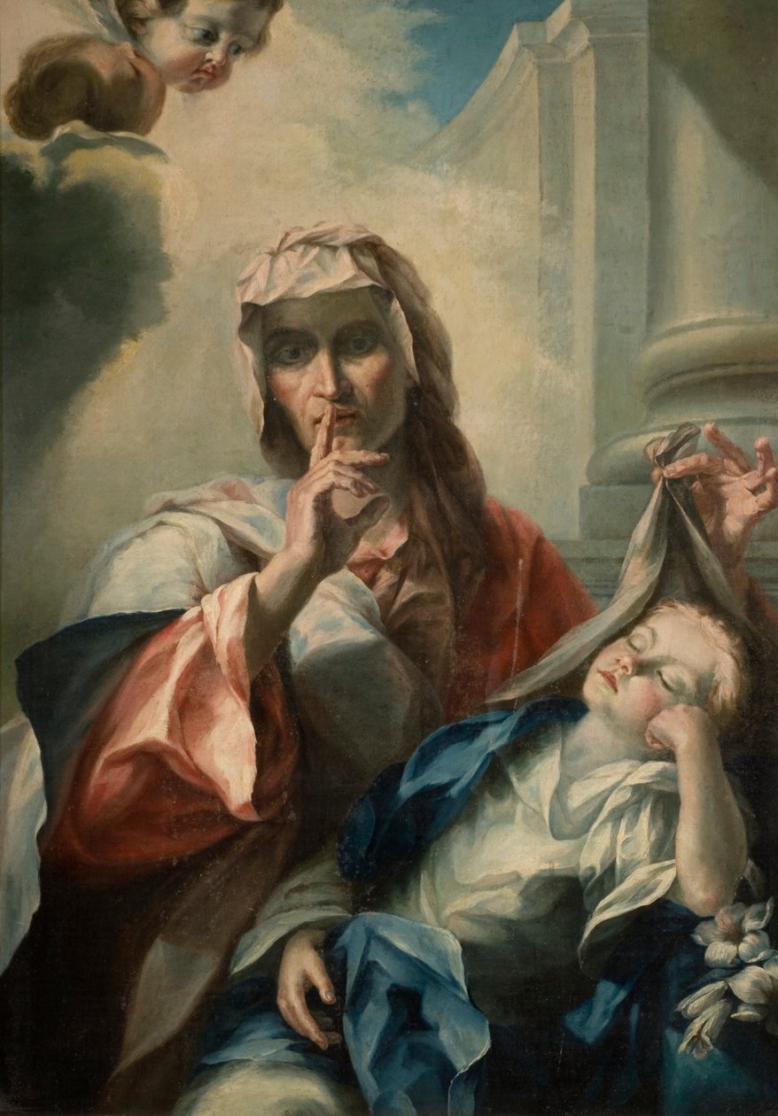 Aziz Anne ve Genç Bakire by Italian School