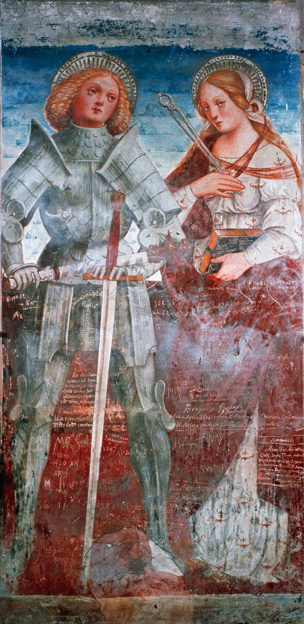 Aziz Fermo ve Aziz Apollonia (taze) by Italian School