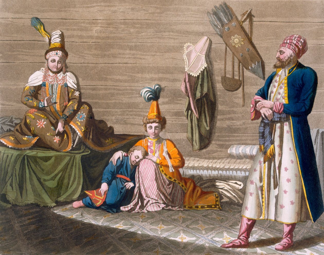 Tipik bir konutta Taşkent sakinleri, 1820