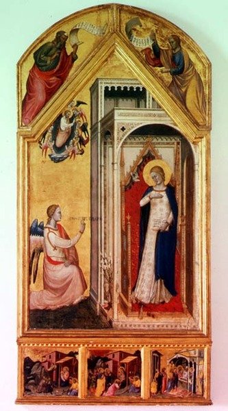 Müjde (panelde tempera) by Italian School