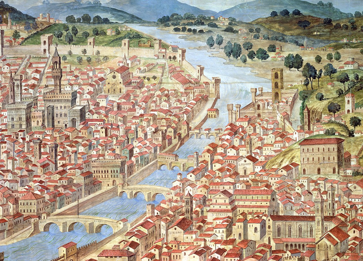 Floransa panoramasını gösteren 