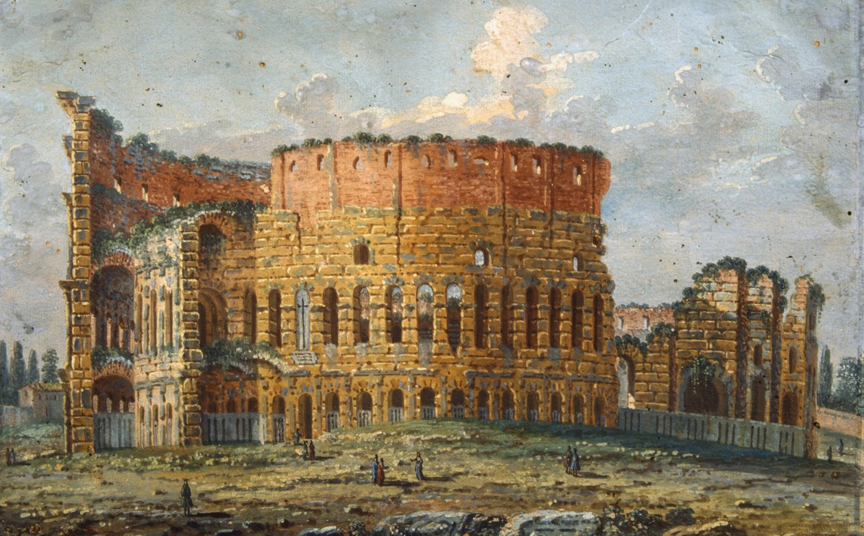 Kolezyum (kağıt üzerinde wc) by Italian School
