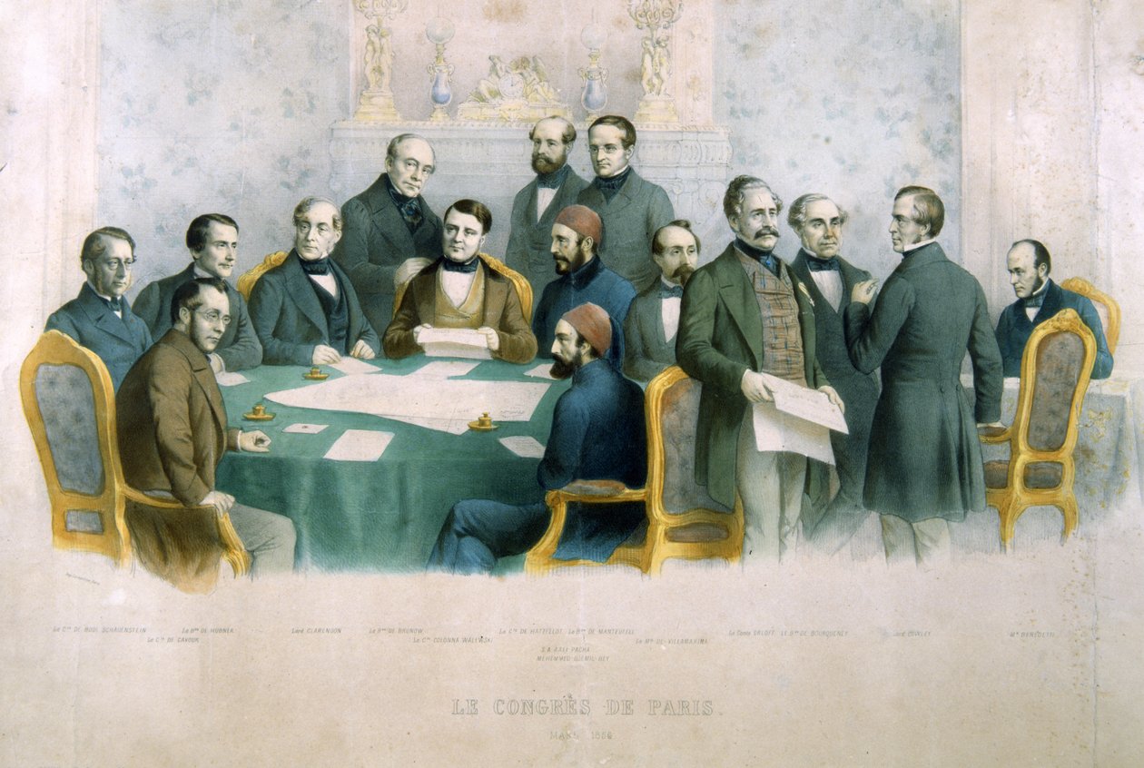 Paris Kongresi, Mart 1856, İtalya Tarihinden bir örnek by Italian School