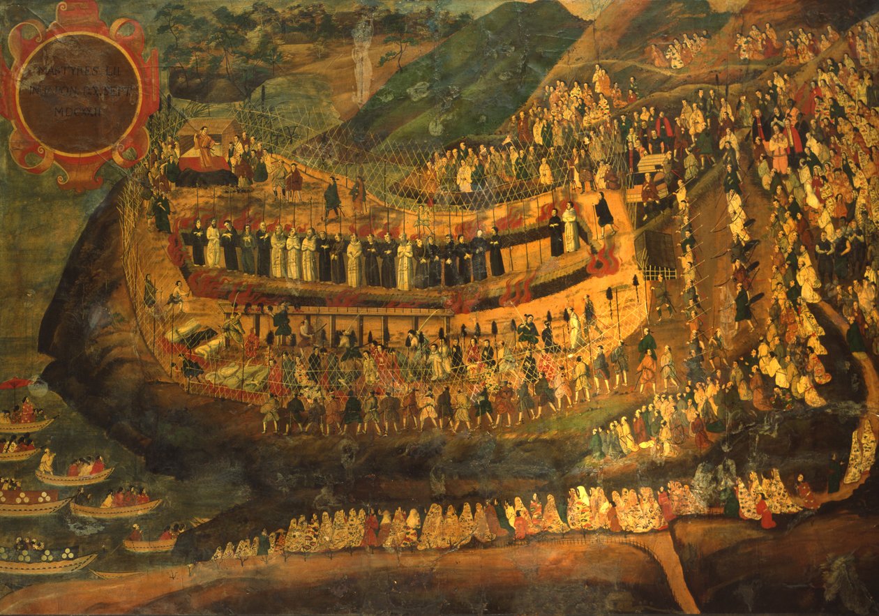 Nagazaki'nin Elli İki Şehitinin Büyük Şehitliği (1622) by Italian School