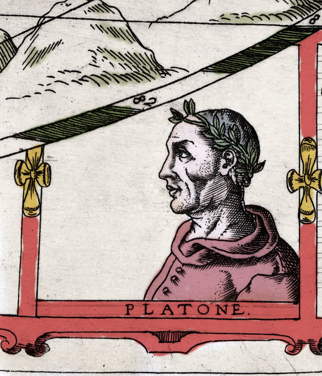 Yunan filozof Plato (MÖ 428-348)”” Atlas de Urbano Monte
