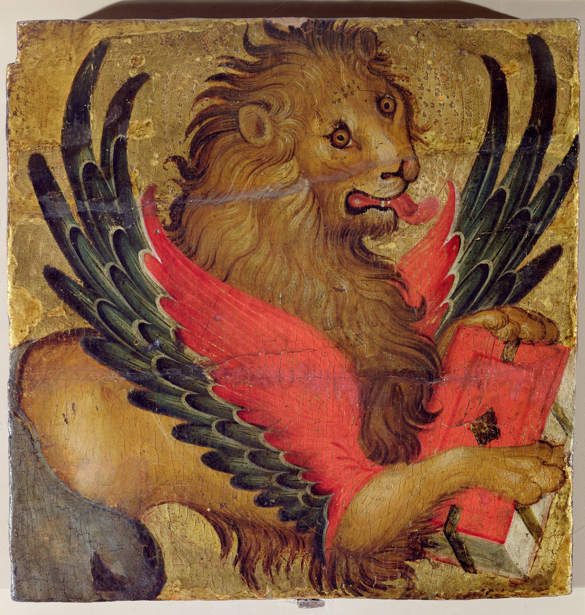 Aziz Mark Aslanı (panelde yağ) by Italian School