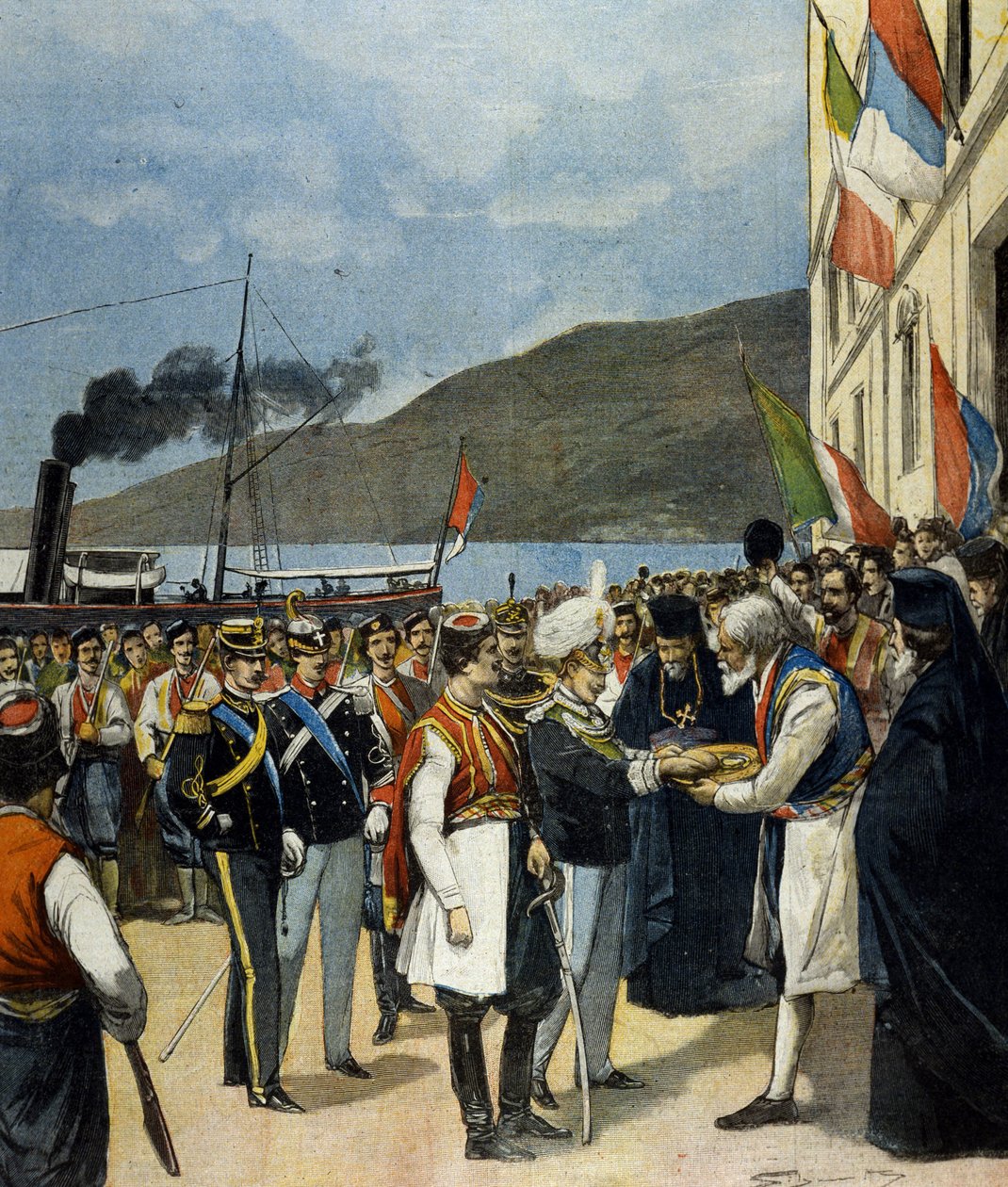 Napoli Prensi - daha sonra Victor Emmanuel III (Victor-Emmanuel) (Vittorio Emanuele) - geleneğe göre Rijeka