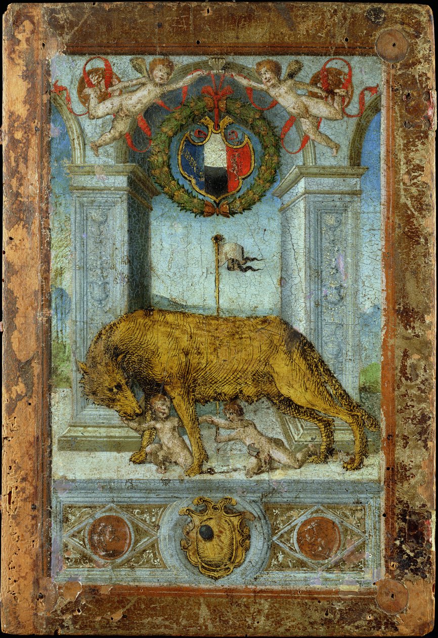 Dişi Kurt Emziren Romulus ve Remus by Italian School