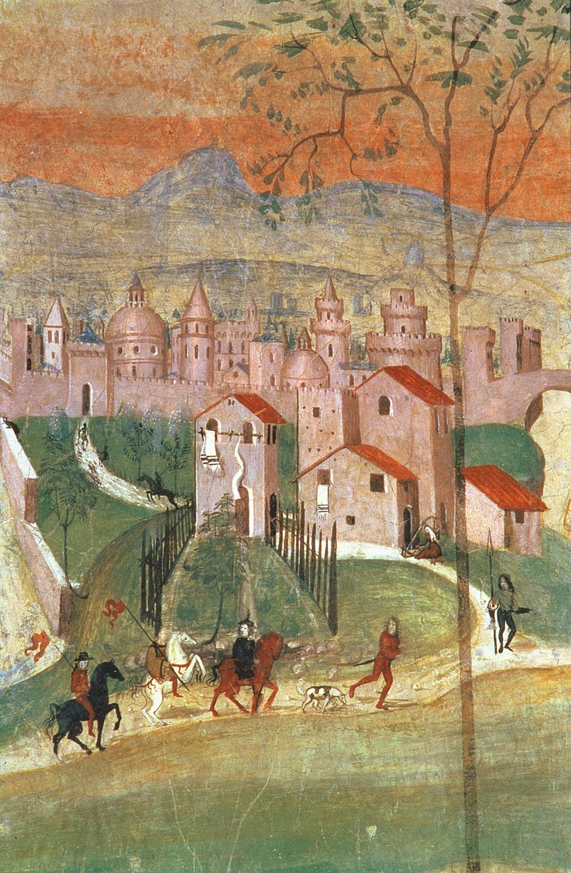 Prato Kasabası (fresk) by Italian School