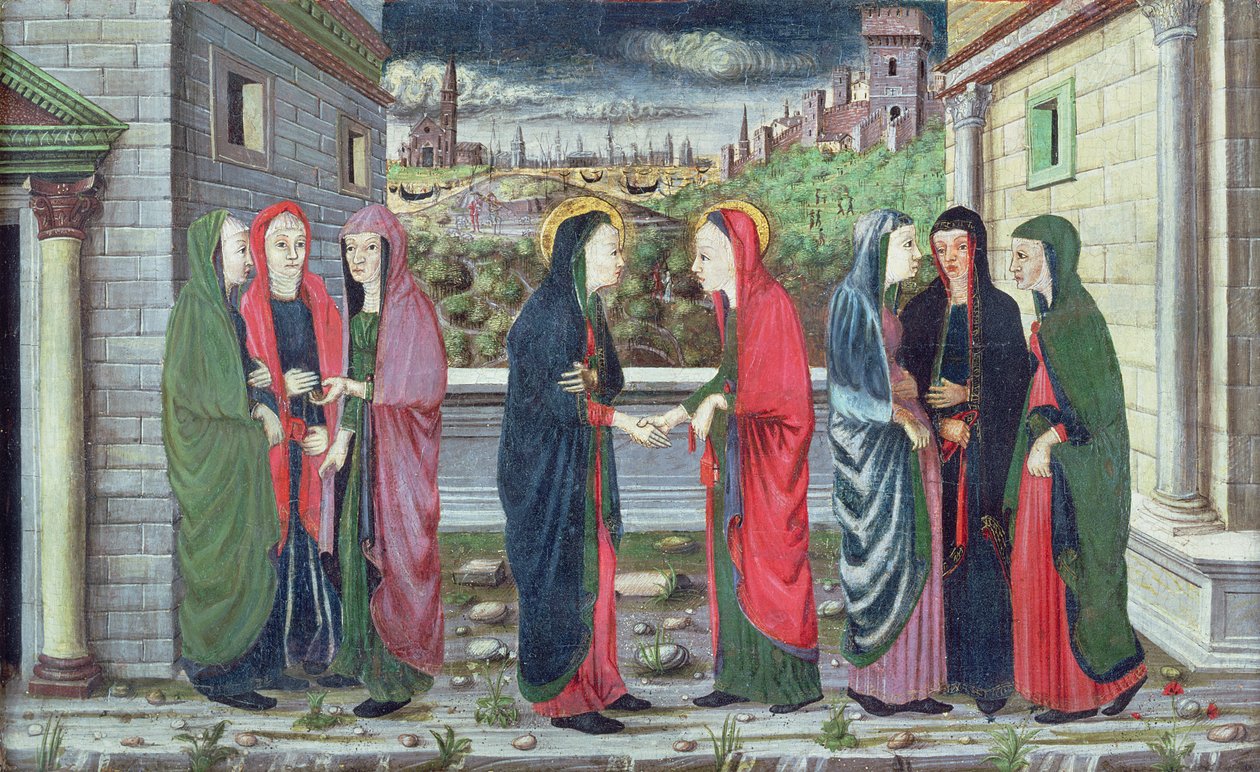 Ziyaret (predella bölmesi), Veneto, c.1480 by Italian School