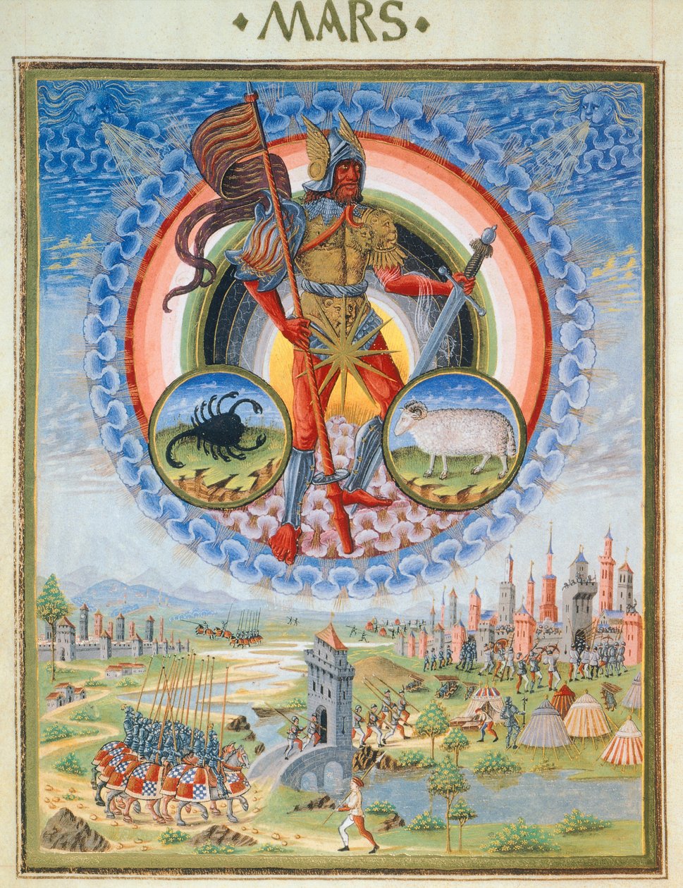 Mars gezegeni ve kuşatma altındaki bir kale, Leonardo Dati