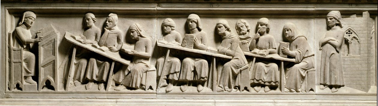 Şair ve hukuk danışmanı Guittone Sinibaldi, Cino da Pistoia by Italian School