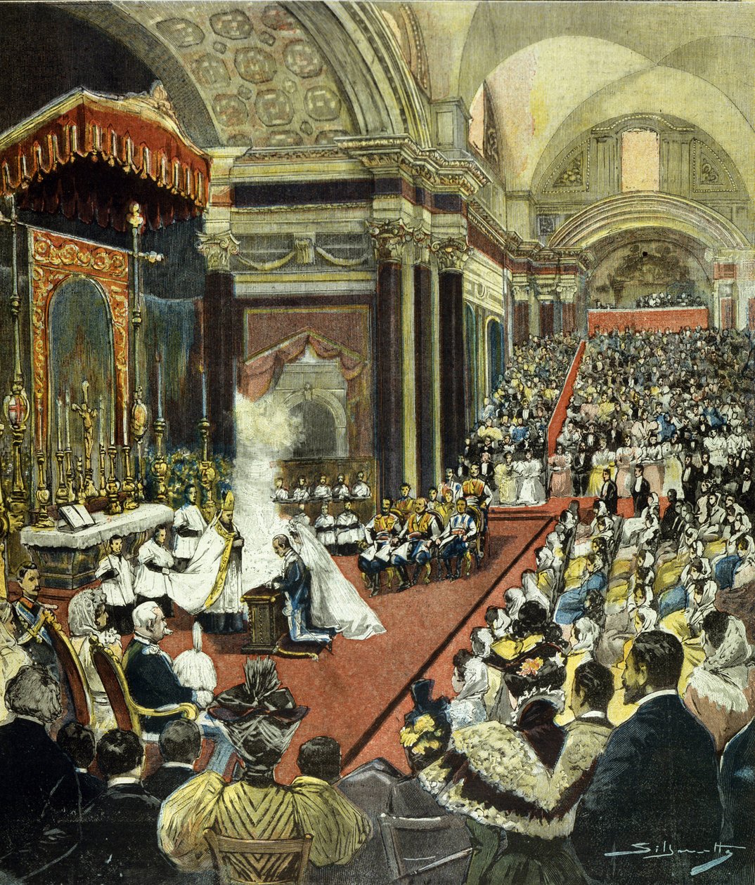 Kral Victor Emmanuel III (Victor-Emmanuel) (Vittorio Emanuele) olacak kişinin 1896 yılında Roma