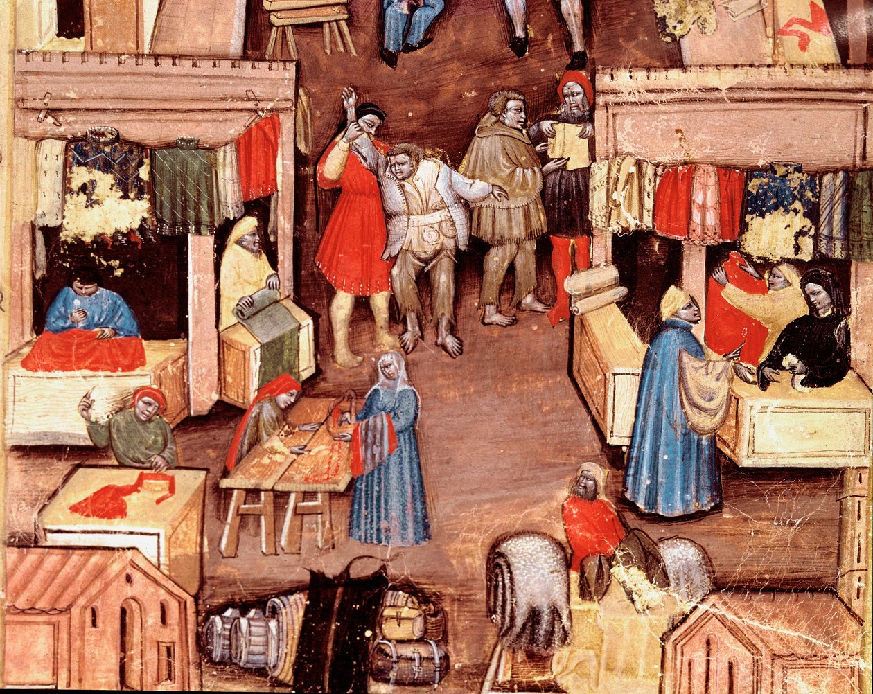 Kumaş tüccarı ile Bologna