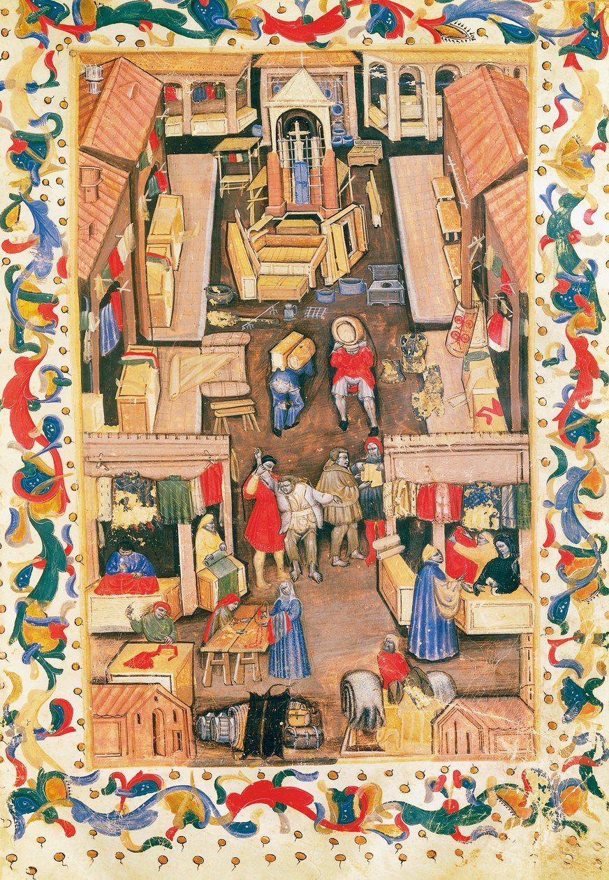 Kumaş tüccarı ile Bologna