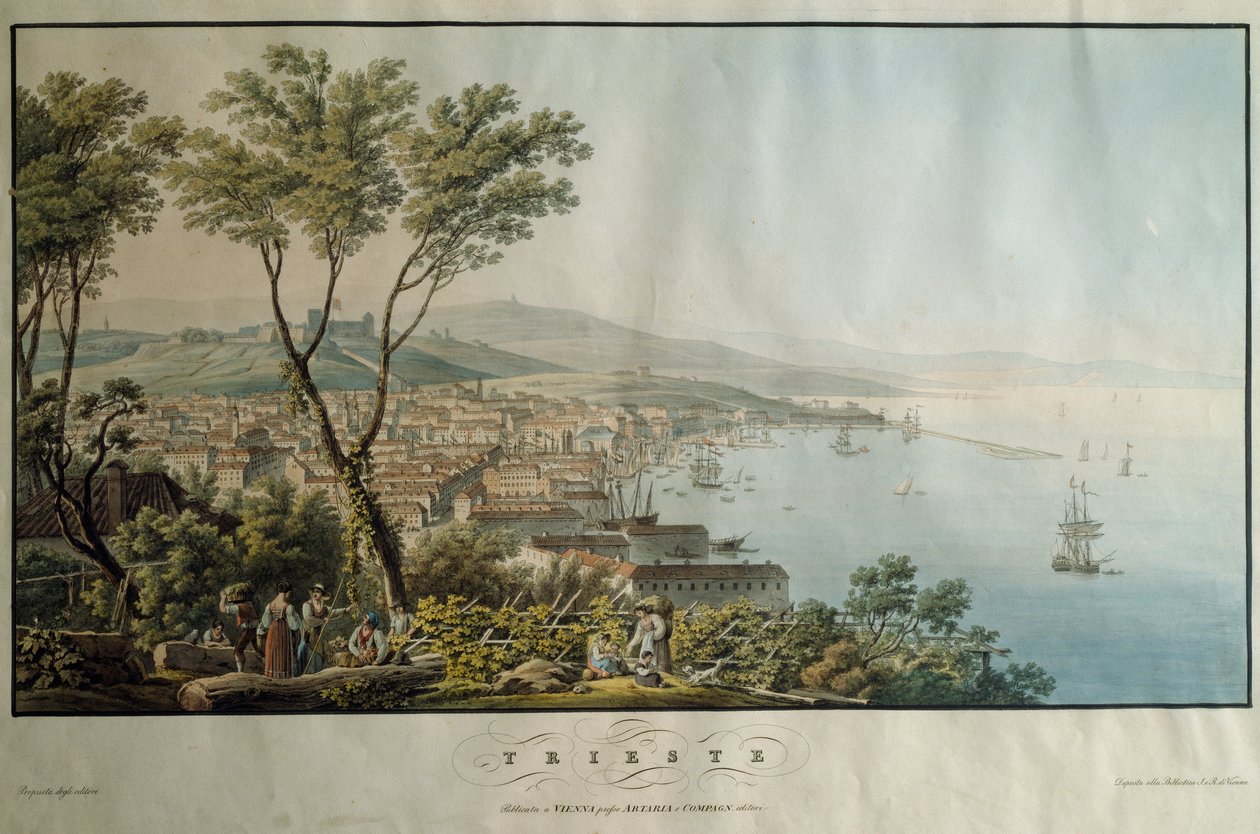 Trieste, baskı, İtalya by Italian School