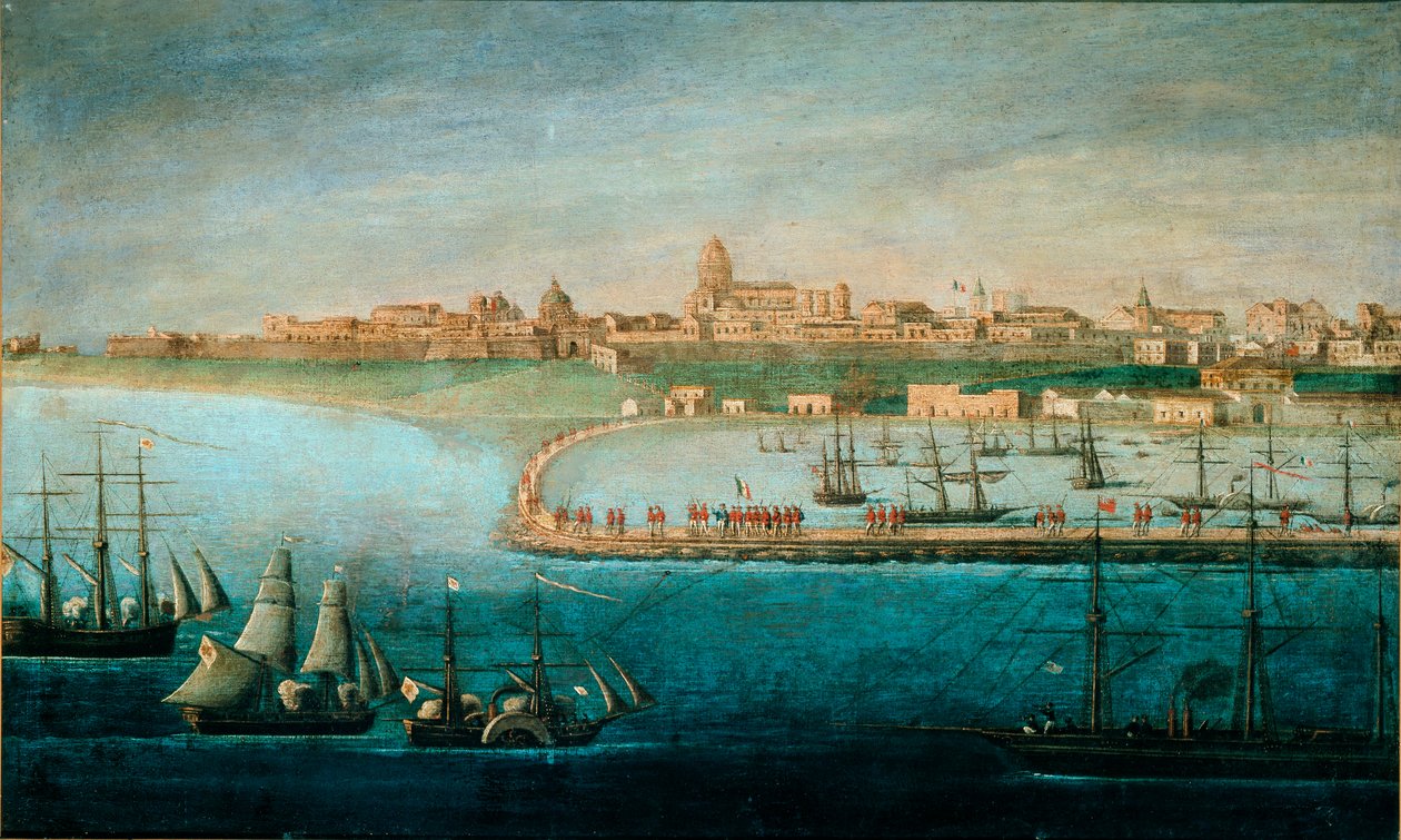 İtalya Birimi: Binlerin Seferi, Marsala'ya iniş by Italian School