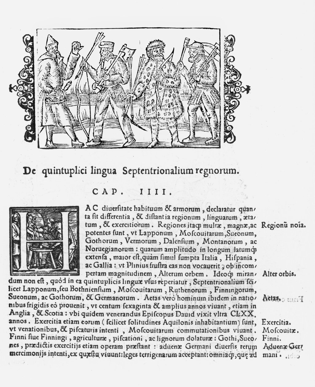 Çeşitli diller, Olaus Magnus