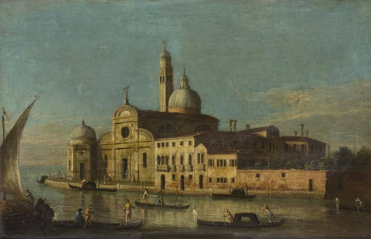 Venedik, San Michele (tuval üzerine yağlıboya) by Italian School