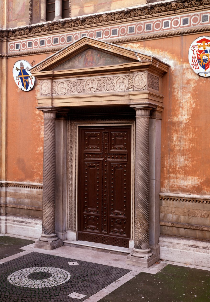 Ortada mistik kuzu Pastore (ilk kilise sahibi), Pudenziana, Prassede ve babaları Pudens