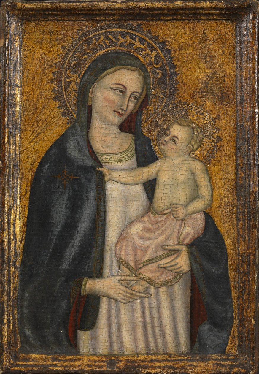 Bakire ve Çocuk, c.1450, c.1900-20 tarihli bir eserin sahteciliği by Italian School