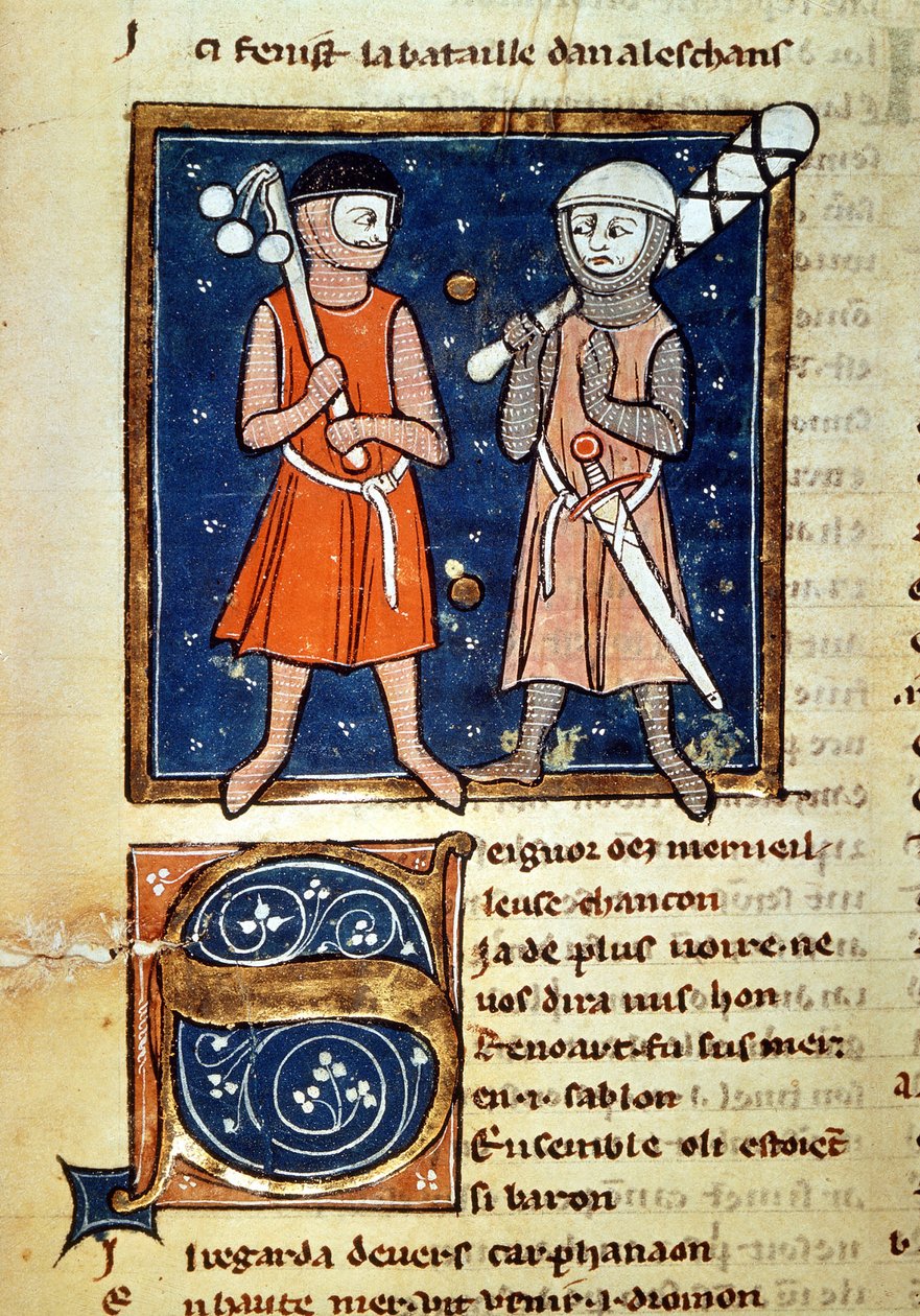 Kulüplerin savaşçı kolları - 13. yüzyılın el yazması “” William