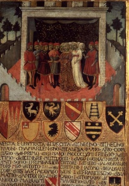 Düğün Ziyafeti, Sienese, c.1400 by Italian School