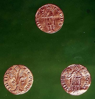 Üç altın florin (altın) by Italian School Italian School