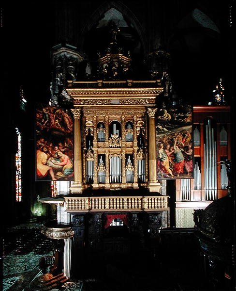 Organın Görünümü, (1559-1602) Giuseppe Meda (fl.1551 d.1599) Ambrogio Giovanni Figino (1548-1608) ve Camillo Procaccini (1555-1629) tarafından yapılmıştır. by Italian School Italian School