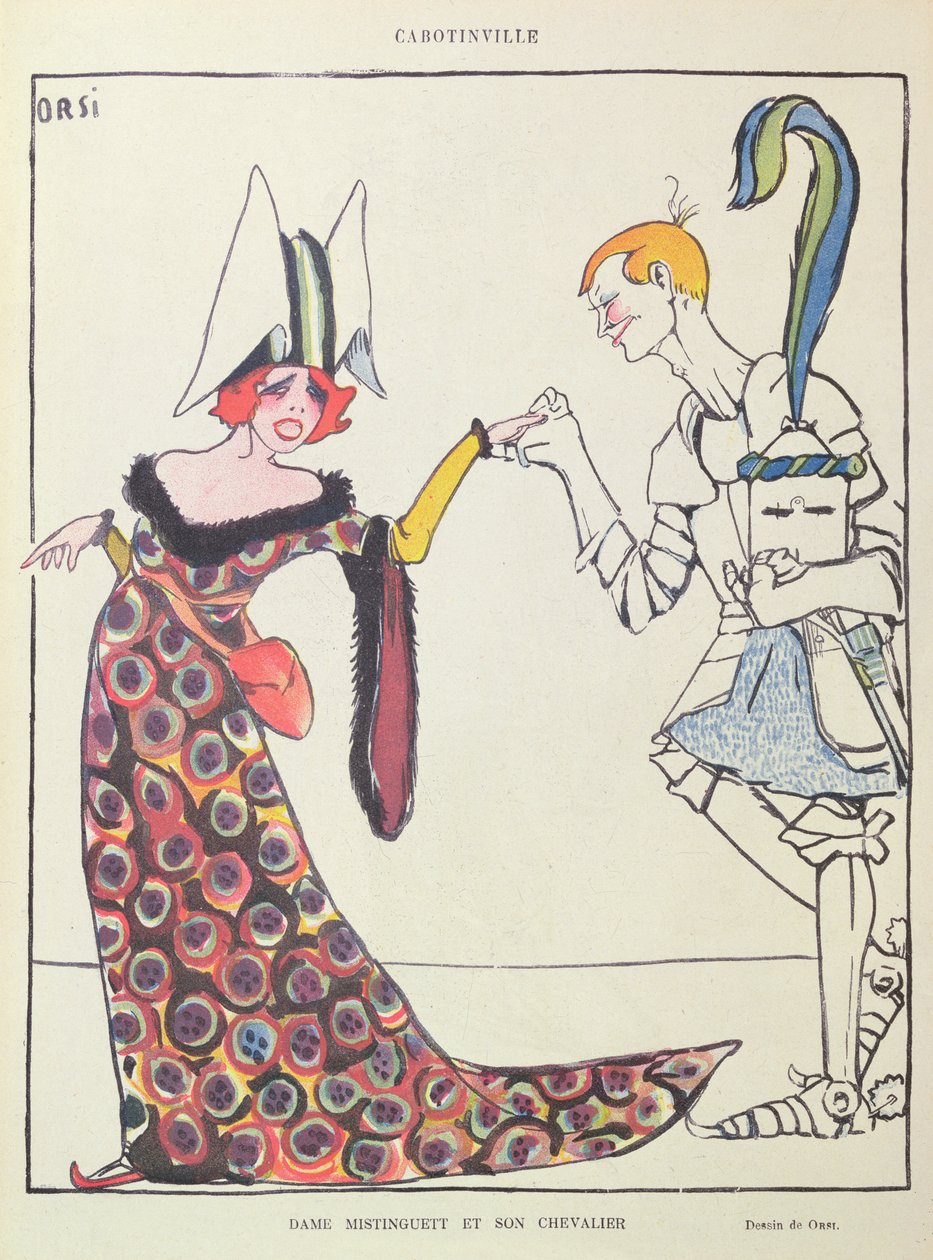Mistinguett (1875-1956) ve Şövalyesi, 