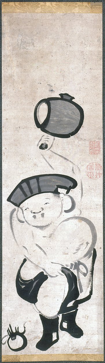 Daikoku-Ten (kağıt üzerine mürekkep) by Ito Jakuchu