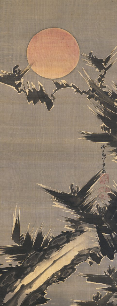 Yeni Yıl Güneşi, 1800 by Ito Jakuchu