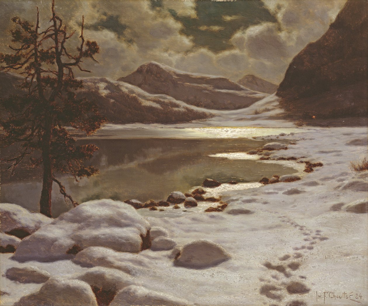 Kışın Ay Işığı by Ivan Fedorovich Choultse